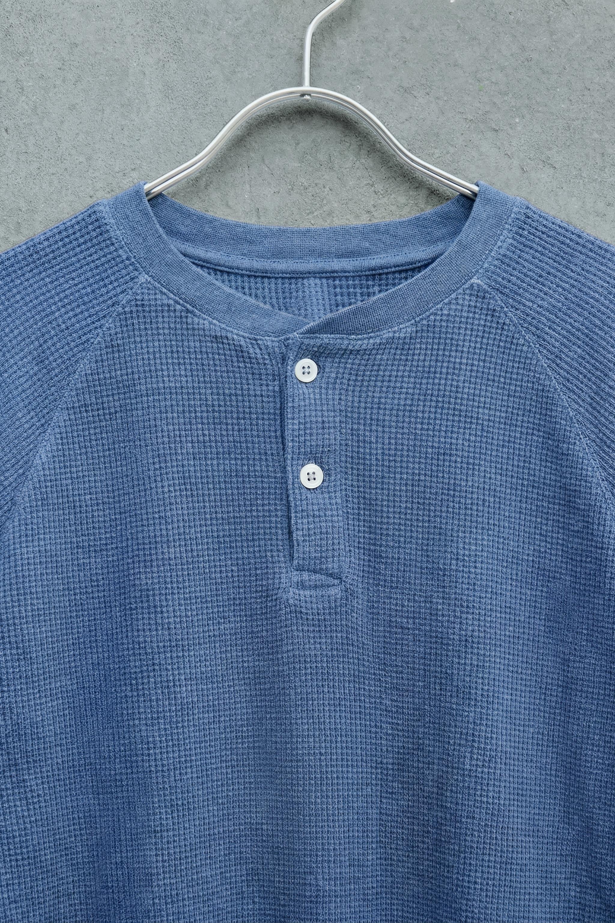 STORIESZ - WAFFLE KNIT HENLEY SHIRT